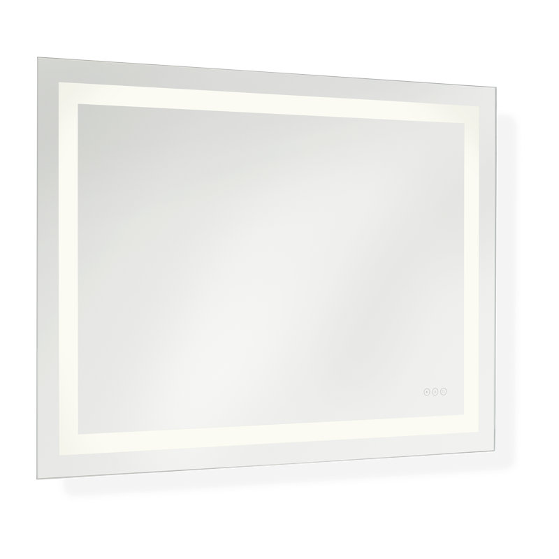 Jahon Rectangle Frameless Anti-Fog Wall Mirror, 36" x 48"
