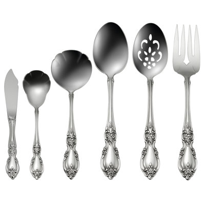 Oneida Louisiana 6 Piece Flatware Serving Set, 18/10 Stainless Steel