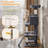 Multilevel Plush Cat Tree Cat Tower with Hammock Scratching Posts-2066083871