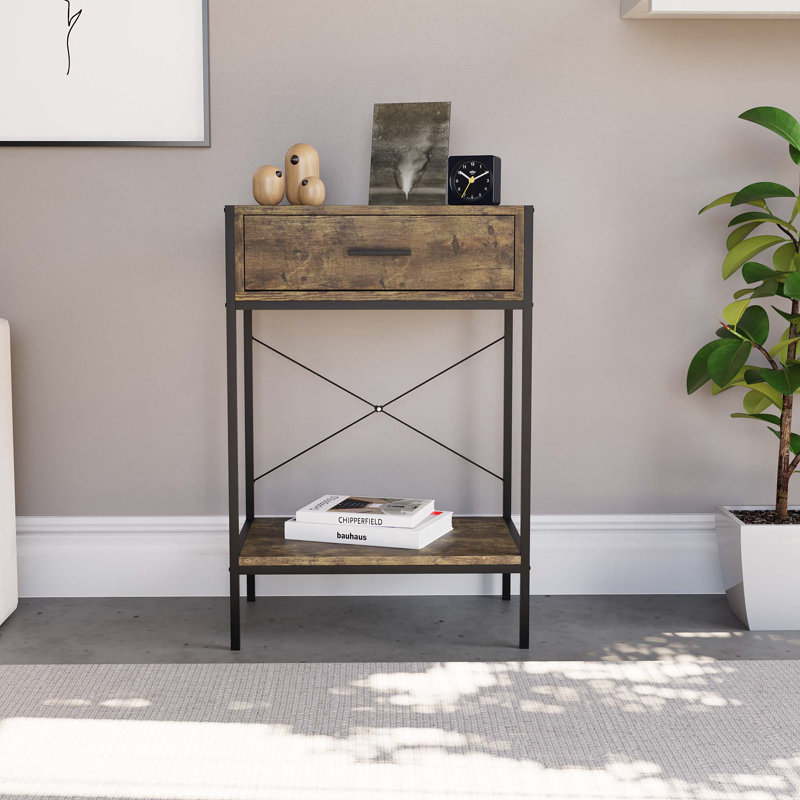 Sylvie 50Cm Console Table, Dark Wood
