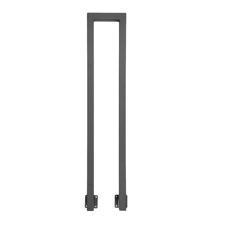 Side Mount Stair Railing Hand Rail Guardrail Decorative Railing, Black
