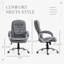Fauteuil de bureau à dossier haut, réglable en hauteur et pivotant, gris, pour un confort et un soutien optimaux.