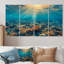 Rinaldi - Ensemble d'art mural corail 4 pièces-106423341