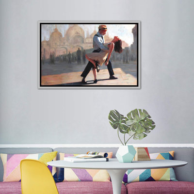 «Dancing in the Piazza» par Christopher Clark, reproduction d'art