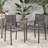 Outdoor Modern Aluminum Dining Chair With Rope Seat (Set Of 2)