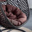 Fauteuil à œufs suspendu avec support et coussins, chaise pivotante robuste pour patio intérieur, porche et chambre à coucher | Idée de cadeau
