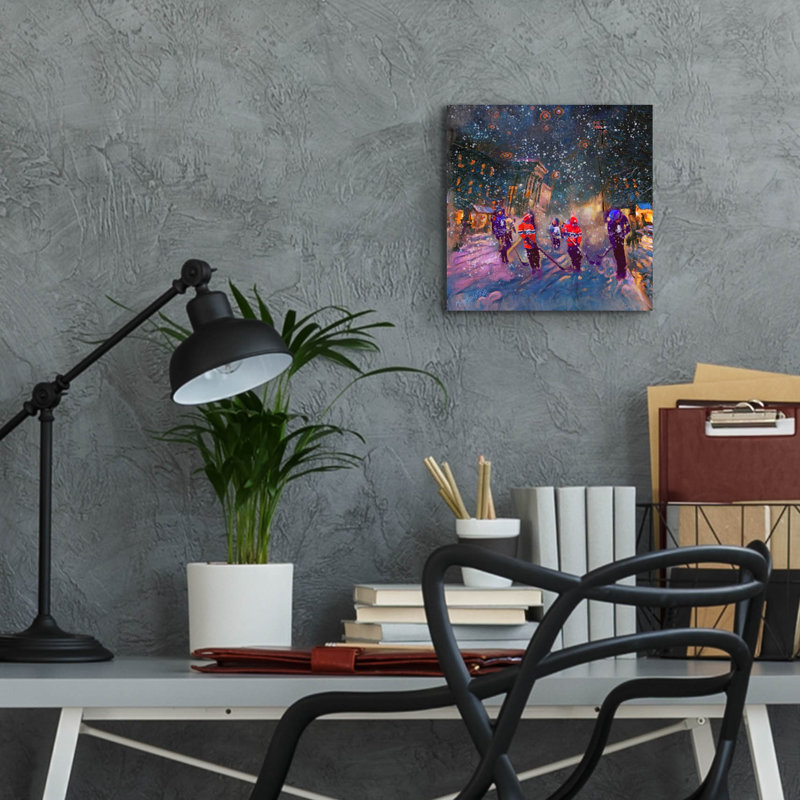 «Street Game» par Murray Henderson Fine Art, H 12 po x l 12 po