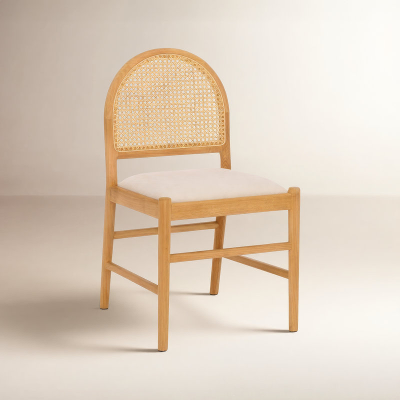 Chaise de salle à manger Ottavia, Chêne moyen, Boucle naturelle
