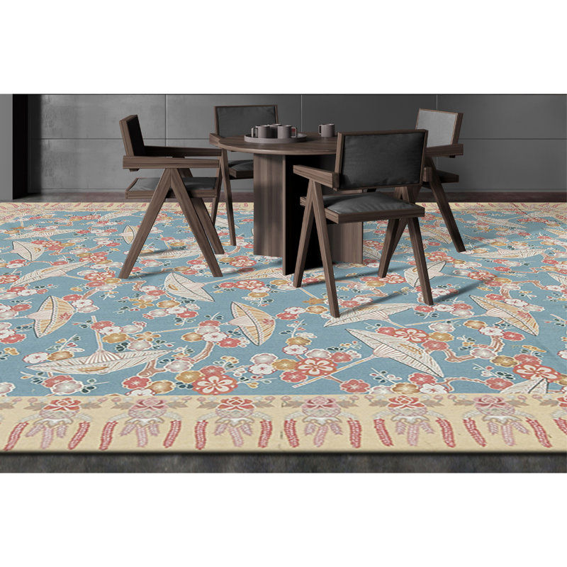 Aubusson Renaissance Wool Floral Area Rug