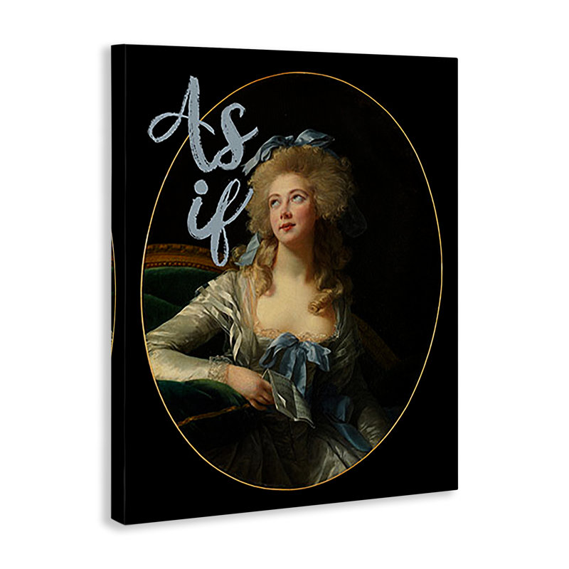 As As Classical Portrait, art mural sur toile par Ashley Singleton, H 30 po x l 24 po