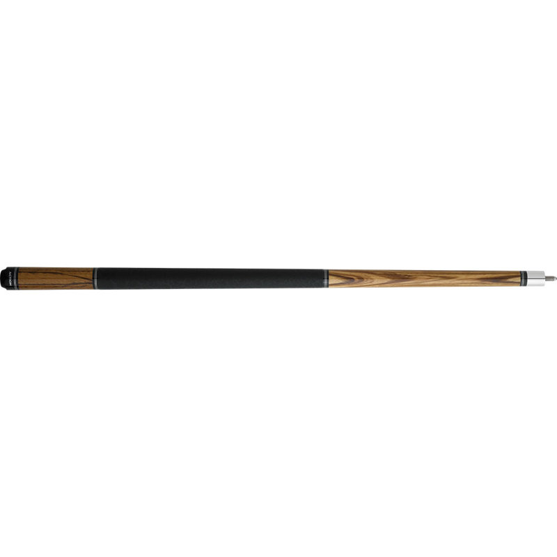 Purple Maple and Black Faux Leather Pool Cue