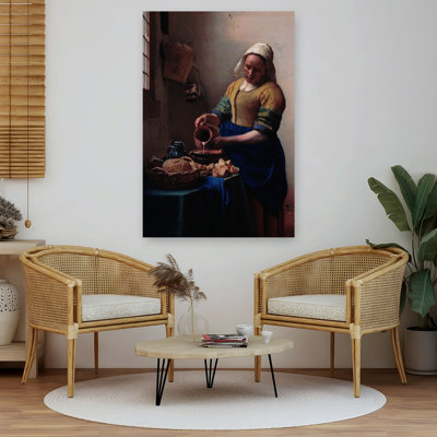 «The Milkmaid», impression murale contemporaine classique