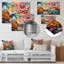 Corail coloré Collage II - art mural moderne en métal-252340198