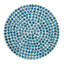 Table d'appoint Tapered, tabouret d'appoint bleu avec incrustation - Art
