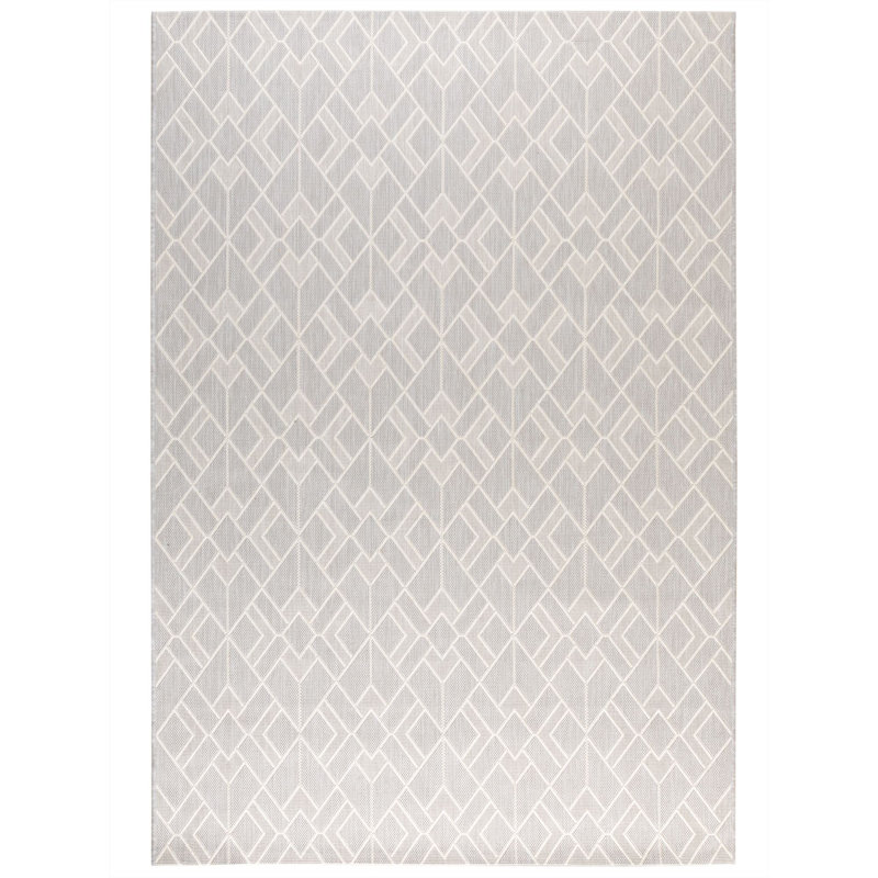 Indoor / Outdoor Area Rug, Gray, 200x200 cm