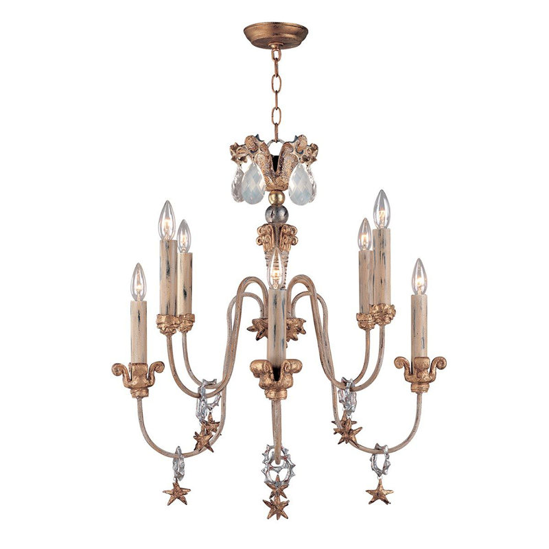 Chavers 8 - Light Candle Chandelier
