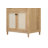 31” Cane Paneled Bathroom Vanity With Engineered Stone Top