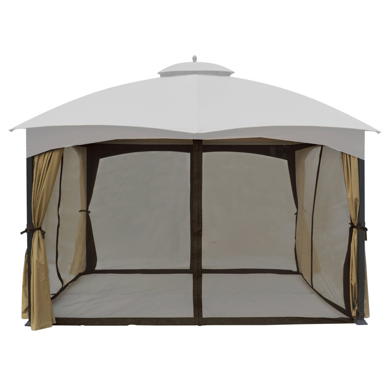 Brown Replacement Mosquito Netting for 10' x 12' Gazebo