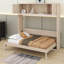 Grand lit escamotable avec armoires de rangement-827414156
