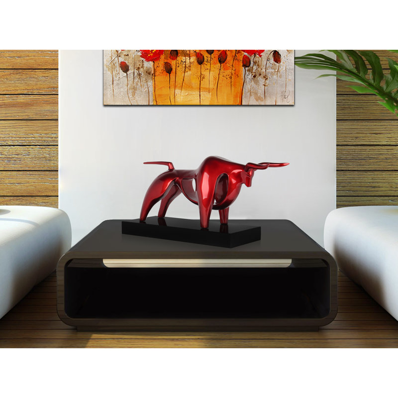 Animals Figurines & Sculptures, 35cm H x 62cm W x 22cm D, Red