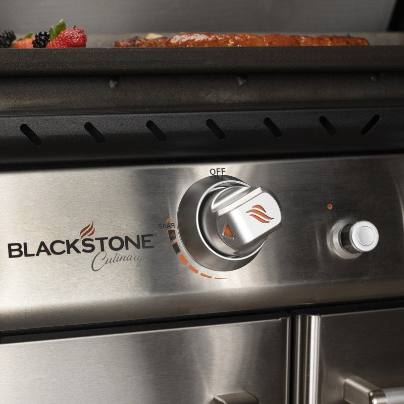 Blackstone 4 - Burner Free Standing Liquid Propane 60000 BTU Gas Grill with Cabinet