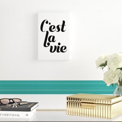 «La Vie IV», art textuel sur toile