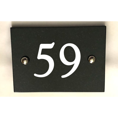 Brumby 10cm H Reflective Stone House Number