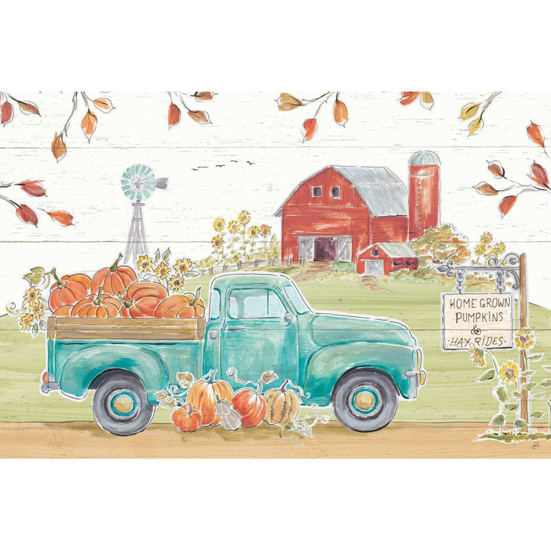 Marché d'automne I, H 32 po x l 48 po x P 1,25 po
