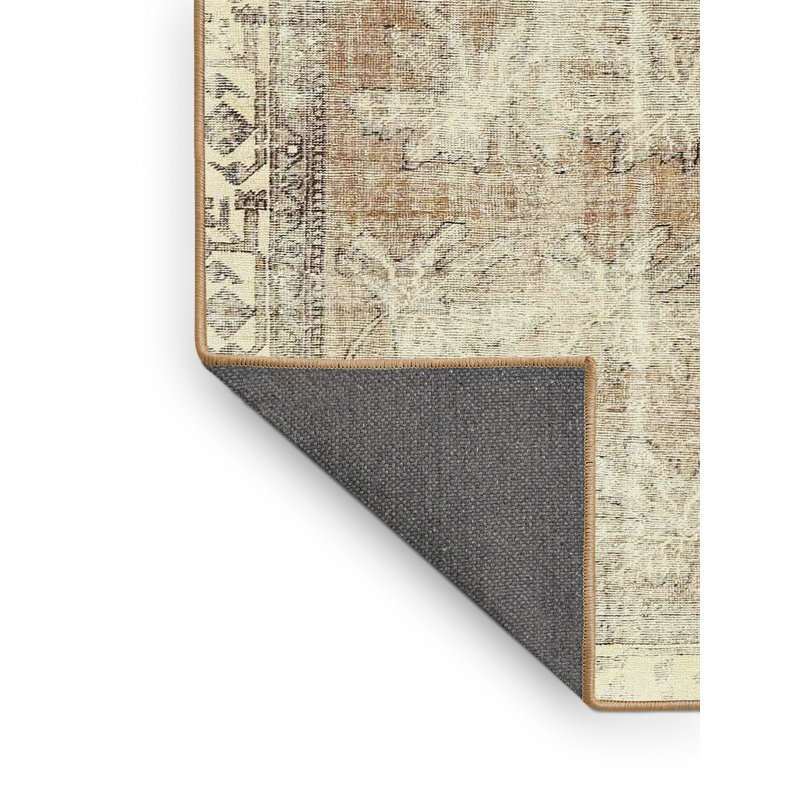 Tapis traditionnel beige / gris Celada, Rectangle 5 pi x 7 pi