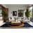 Soft Plush Fehrenbach Halloween Modern & Contemporary Abstract Area Rug in Gray – Navy Binding-2088325518