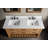 Barron 60'' Free Standing Double Bathroom Vanity with Ceramic Top