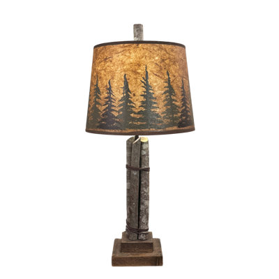 Stick Accent Lamp w/ Rough Sawn Base
