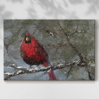 Cardinal dans la neige I