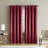 Jamie Embossed Scroll Grommet Blackout Curtain Panel-1036757897-1031258189