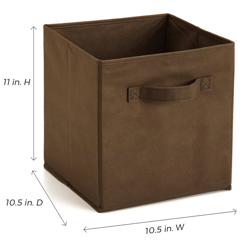Cubeicals Fabric Drawer, Brown, Set of 1