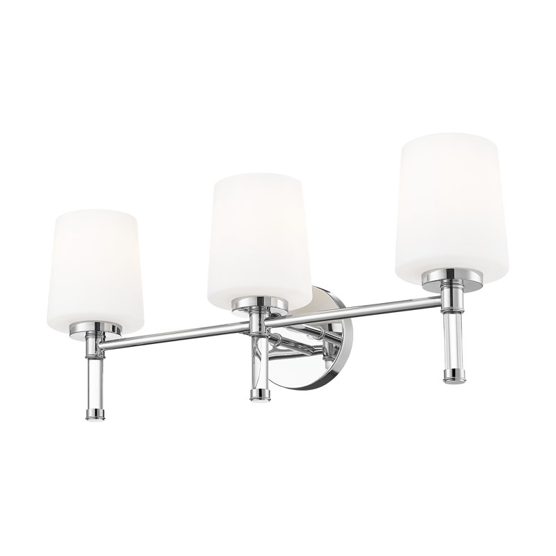 Meuble-lavabo 3 lumières Kinzie, Chrome chrome