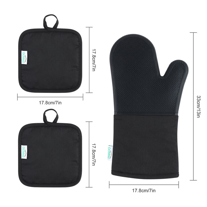 Ensemble de maniques et de maniques Grand Servico, Noir