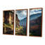 Nuage au-dessus du canyon Mountain Flow - ensemble d'art mural de montagne-497957704-497957707