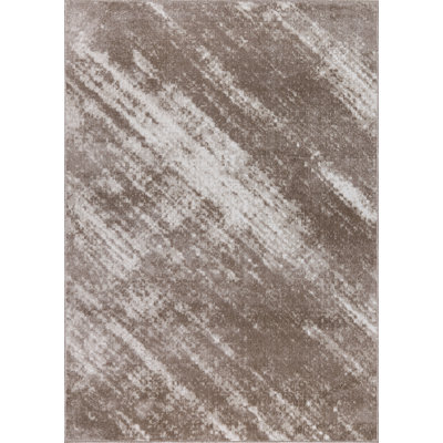 Machine Washable Austin Brown/Beige Rug