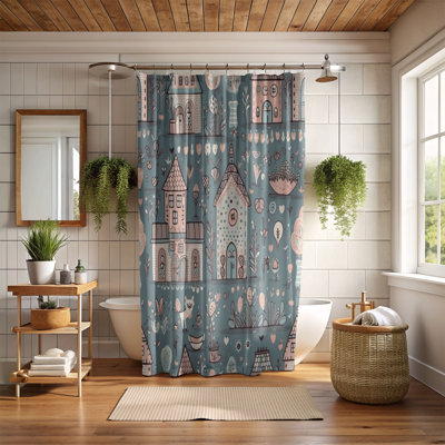 Rideau de douche Boho Bungalow - Premium