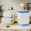 38cm W Acrylic Bedside Table-2075334763