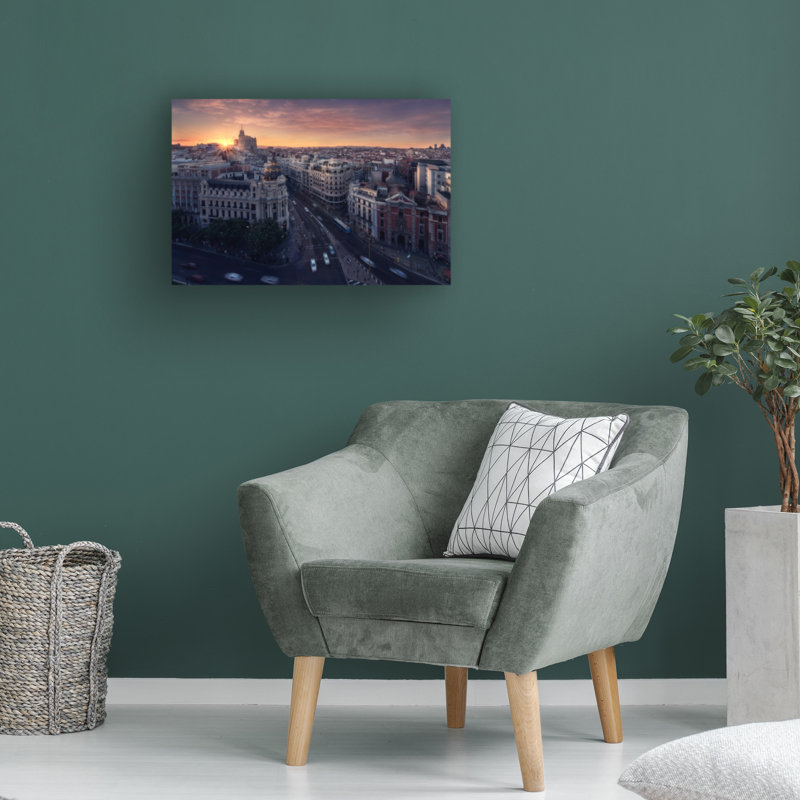 Œuvre sur toile, Bol l'encadrement, ivoire de Madrid, H 22 po x l 32 po