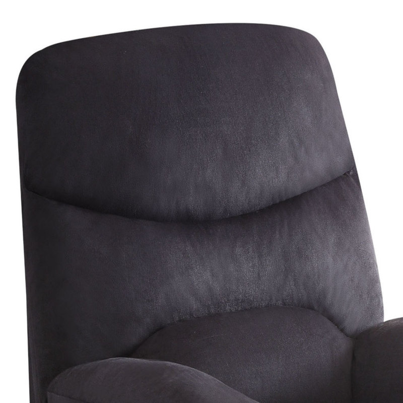 Fauteuil inclinable en tissu tissé, Tissu noir
