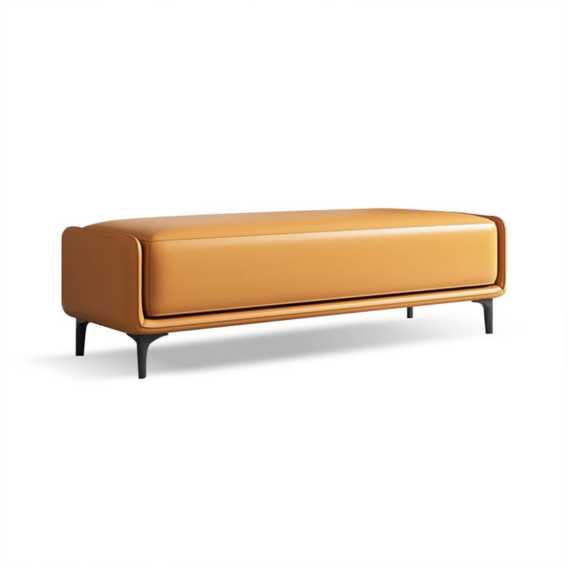 Banc rembourré orange, Orange