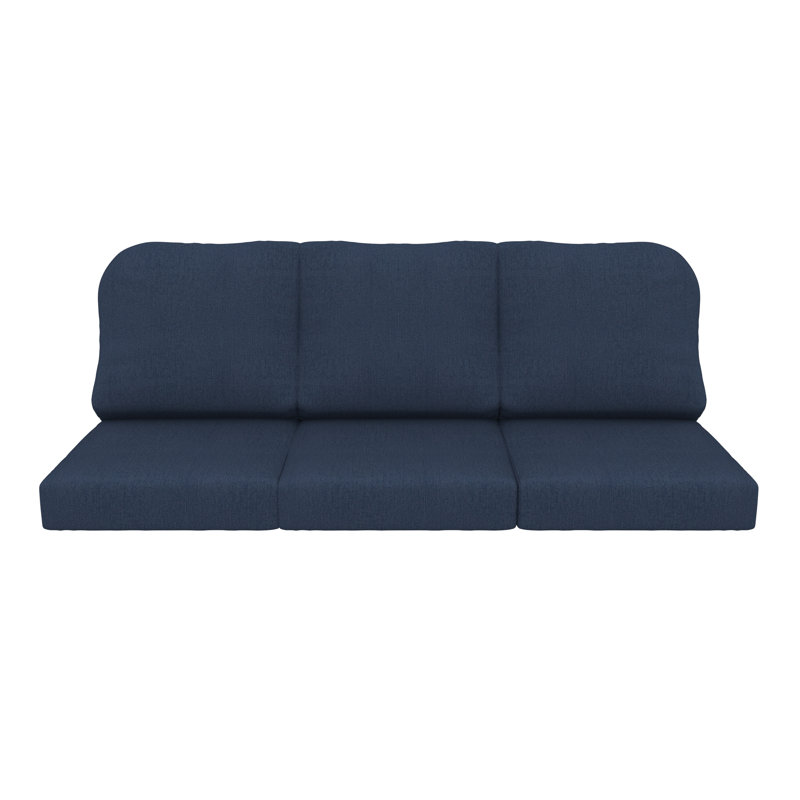 Outdoor Sunbrella® 3 Seater Sofa Cushions, Spectrum Indigo Sunbrella® Plainweave