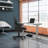 Skyscraper Electric Height Adjustable Standing Desk, Dual Motor and Digital Control with Memory, 48x30, White Top with Brushed Silver Frame-765077070-699237053