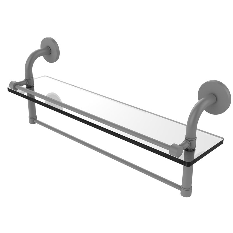Tablette murale Tioga, Gris mat, H 8 po x l 16 po x P 5 po
