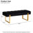 Laytona 46.5"W Tufted Bedroom Bench Entryway Bench with Metal Legs-2089941113-2086009417