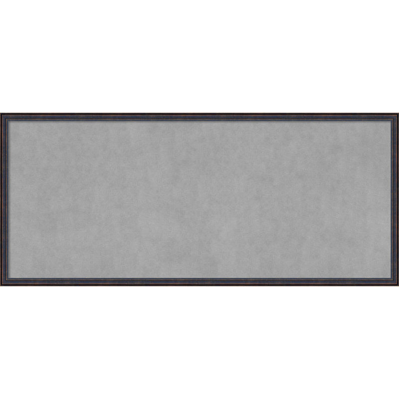 Tableau magnétique à cadre arrondi bronze foncé, H 22 po x l 50 po