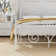 Auxter 38" Metal Platform Bed Frame with Parisian Style Headboard and Footboard, Heavy-duty Slats Support, Under Bed Storage, No Box Spring Needed